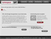 Tablet Screenshot of namespaceinc.com